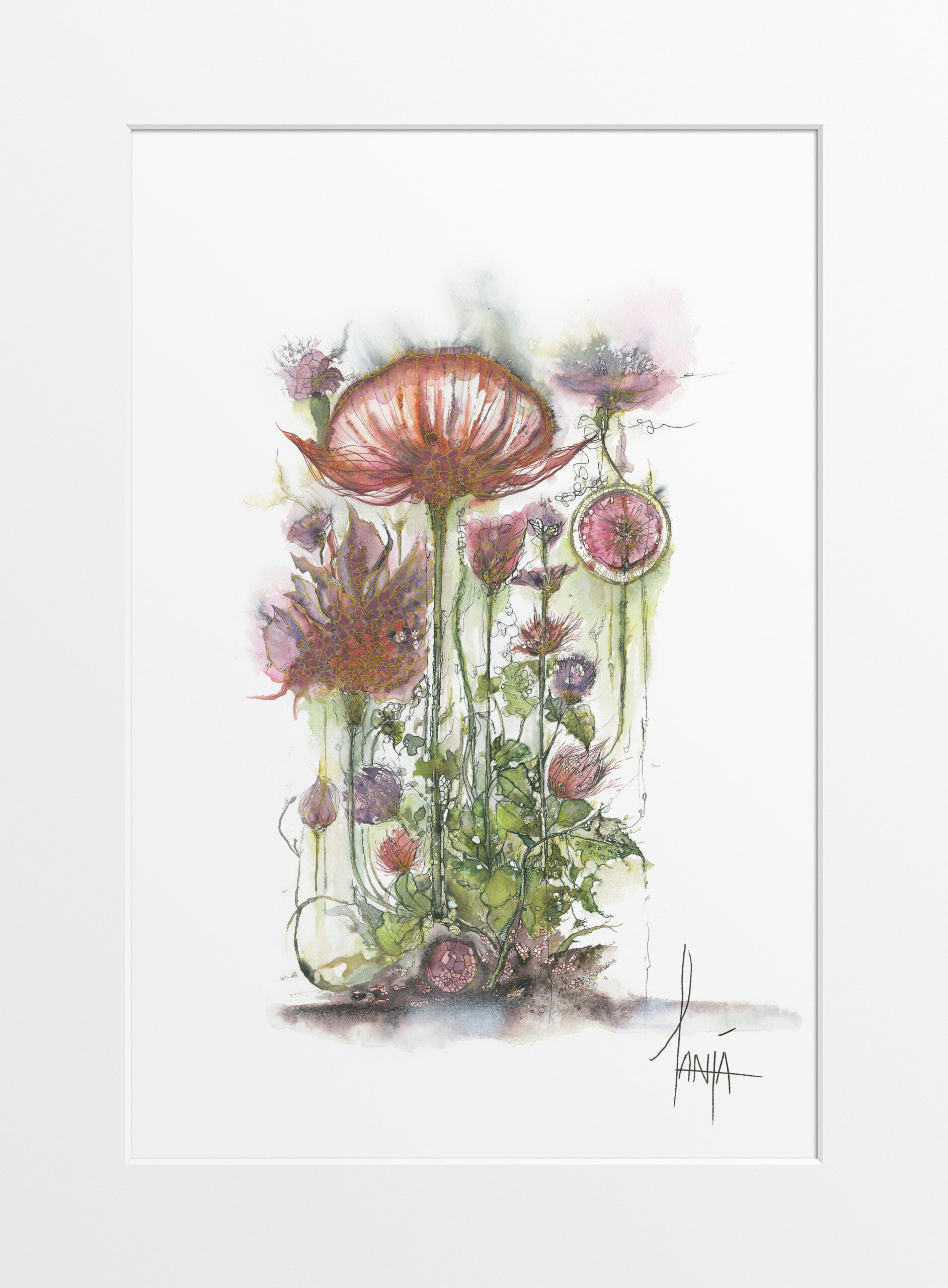 Print - Wild Grace Bloom Series - "She Bloomed with Wild Grace"