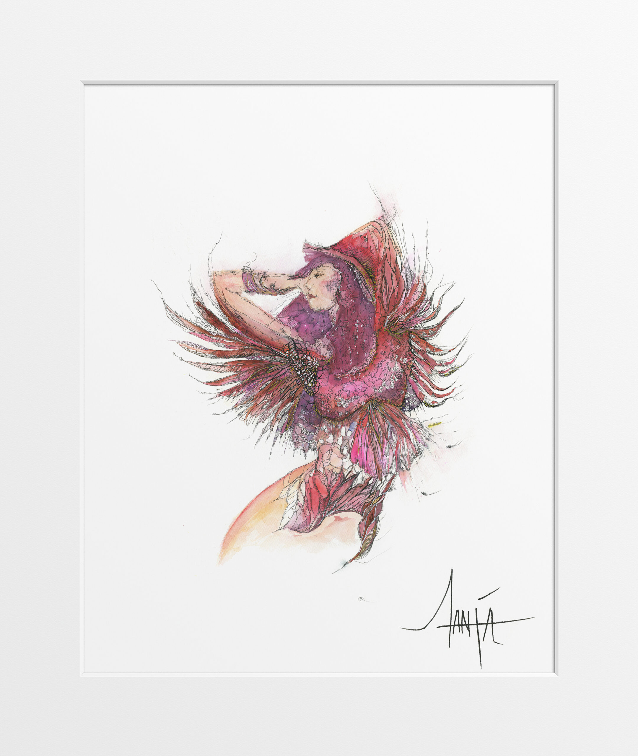 Print - Figure Series - "Crimson Call"